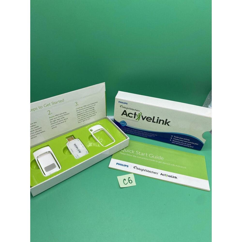 Philips Weight Watchers ActiveLink Activity Tracker Monitor Active Link Open Box